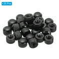 thumbnail image 3 of Uxcell M6x1 Cap Nut, 25 Pcs Acorn Nut Screw Knob Cap Insert Bolt Cover Female Thread Knurled Decorative, Black, 3 of 6