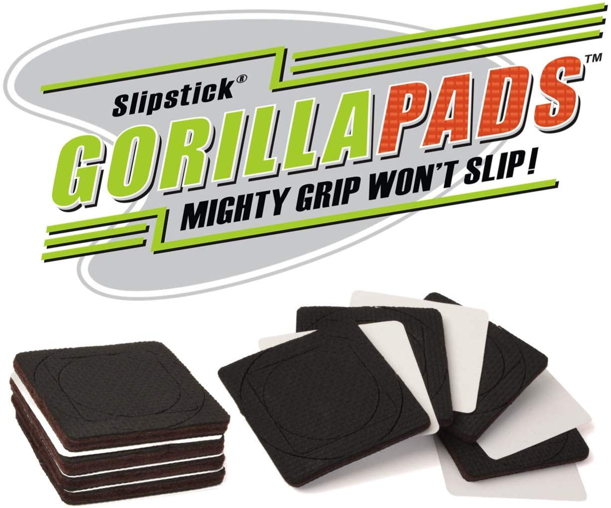GorillaPad 2.5" Non Slip Furniture Pads / Grippers (Set of 8) Rubber