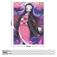 thumbnail image 3 of Demon Blanket Slayer Nezuko Flannel Throw Blankets Soft Pile Cozy Plush Throw Blanket for All Seasons, 3D Printed Warm Blanket for Sofa Beds Home Decor, 3 of 10