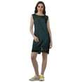 thumbnail image 2 of Moomaya Solid Cotton Scoop Neck Dresses Sleeveless Evening Women Shift Dress, 2 of 5