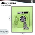 thumbnail image 4 of Stupell Industries Eclectic Disco Laundry Machine over Lime Gray Framed Giclee Art, 11 x 14, by LISH Creative, 4 of 8