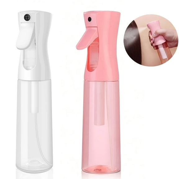 Ggpg Plastic Spray Bottles 2 Pack, Stream Water Bottle for Cleaning Solutions, Plants, Pet, Hair, Cooking