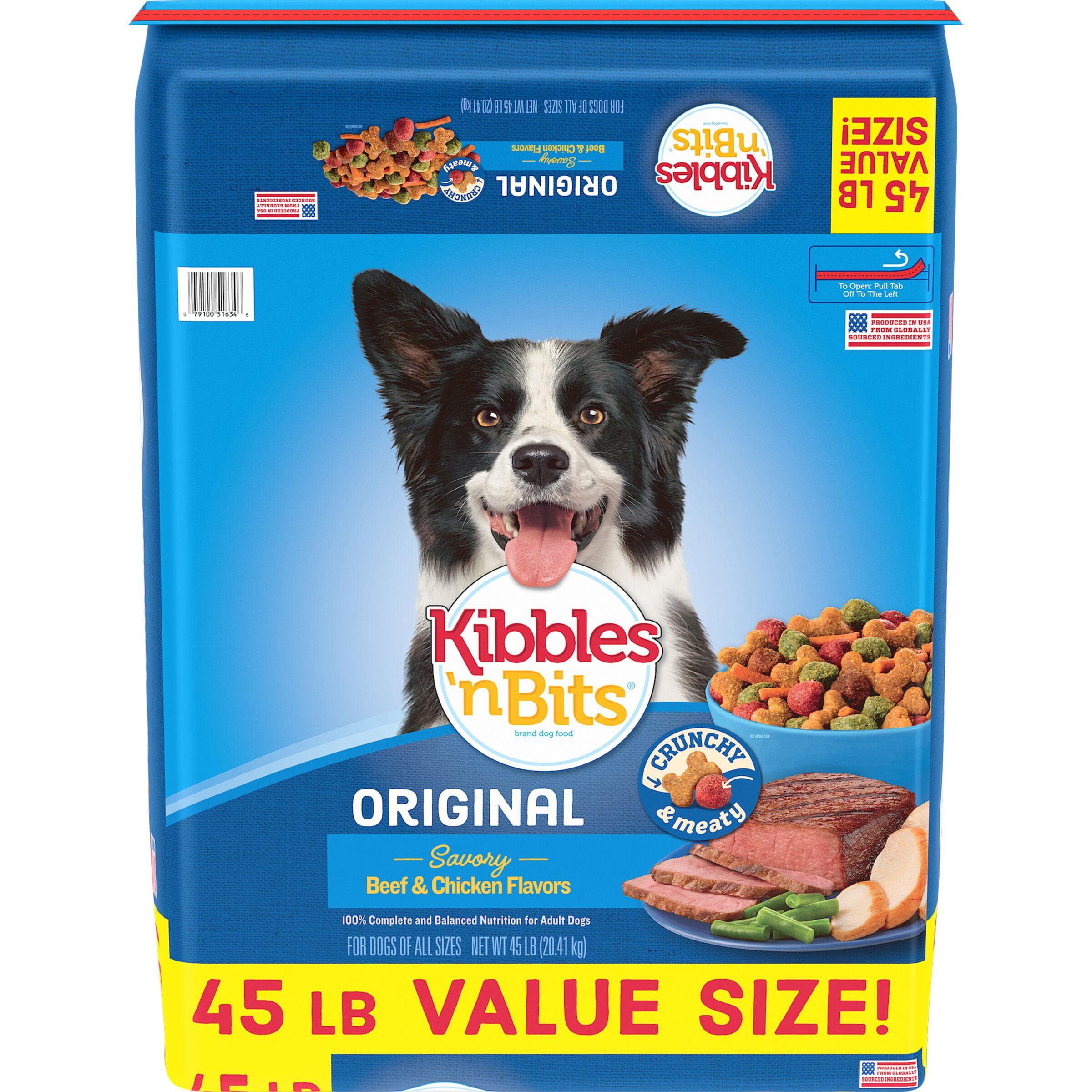 Kibbles 'n Bits Original Dry Dog Food, 45-Pound