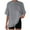 Gray1, variant on fatyb Women's Tshirts with Pocket Casual Crew Neck Solid Color Tee Short Sleeve Womens Summer Loose Tops