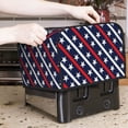 thumbnail image 7 of Zufioo Patriotic Star Universal Four Slice Toaster Cover,Quilted Toaster Appliance Dust-proof Cover For Kitchen Small Appliance(Cover only), 7 of 7