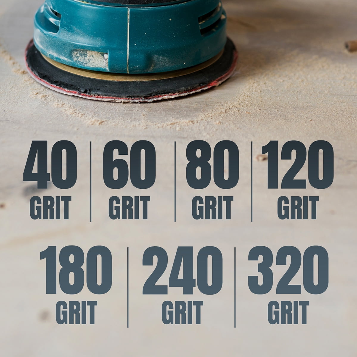 POWERTEC 75PK 6 Inch 6 Hole Hook and Loop Sanding Discs, 40/60/80, Assorted Grits Sandpaper for Random Orbital Sander, Air Sander, Pneumatic Sander, Dual Action Sander (45250)