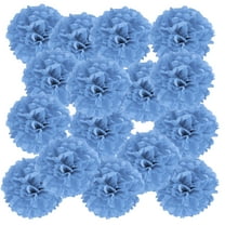 Uxcell Tissue Pom Poms Flowers Paper Flower Ball for Party Backdrop Decoration Lake Blue 4"