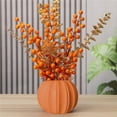 thumbnail image 4 of Fall Vase, Pumpkin Vase – Imitation Pumpkin Shape Plastic Decorative Vase, Halloween Flower Vase for Thanksgiving Home Desktop Balcony Decoration, 4 of 6