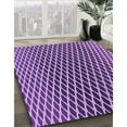 thumbnail image 3 of Ahgly Company Machine Washable Indoor Square Transitional Violet Purple Area Rugs, 4' Square, 3 of 7