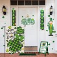 thumbnail image 4 of Happy St Patricks Day Shamrocks Garden Flag 12×18 Inch Double Sided Green Clovers Small Burlap Spring Holiday Yard Flag, 4 of 5