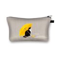 thumbnail image 1 of Estuche de cosméticos con estampado de gato para mujer, bolsas de maquillaje, bolsas de cosméticos de gatito de dibujos animados, bolsa de almacenamiento para niñas, Gato divertido, Cosplay, Mona Lisa Fivean unisex, 1 of 2
