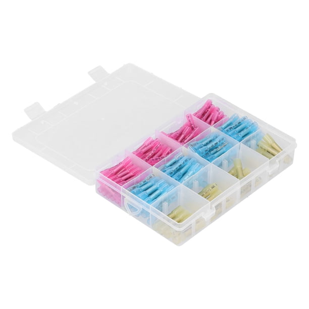 Terminal de tope retráctil, splicio de tope, 200 piasas para automotriz para cables awg de 22 a 10 para barcos