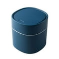 thumbnail image 3 of Desktop Trashcan Covered Dustbin for Living Room Desk Blue with, 3 of 9