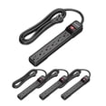 thumbnail image 1 of Power Strip DEWENWILS de 6 salidas, 1,8 m, con protección contra sobretensiones, paquete de 4, 1 of 7