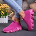 thumbnail image 2 of Rokment Women's Men's Cross Training Runnning Shoes Unisex Comfortable Memory Foam Cushioned Slip on Socks Fitness Workout Jogging Trainners Walking Tennis Sneakers Hot Pink Size 10.5, 2 of 7