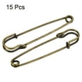 thumbnail image 3 of Unique Bargains Bronze Tone Metal Safety Pins for Sewing (15 Pack), 3 of 5