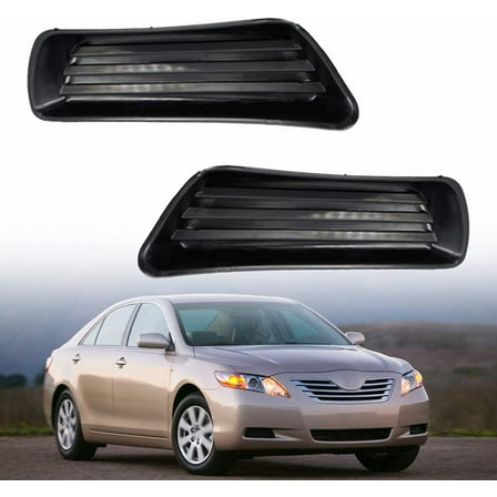 waltyotur 2-Pack Fog Light Cover Grilles Left and Right Side Replacement for 2007 2008 2009 Camry TO2598103, TO2599103, 5212706050, 5212806050