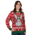 thumbnail image 6 of Shrek Ugly Christmas Sweater Men's Donkey Fair Isle Holiday Knit Pullover, 6 of 6