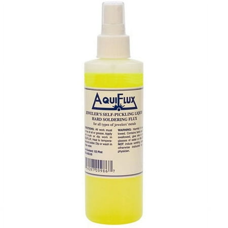 Aquiflux Self Pickling Flux Gold Silver Jewelry Hard Soldering 1/2 Pint (8 Oz)