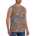thumbnail image 2 of Daiia Floral Squirrel Printed Men's Tank Tops,Casual Soft Sleeveless Gym Muscle Shirts Bodybuilding Tee-Small, 2 of 8