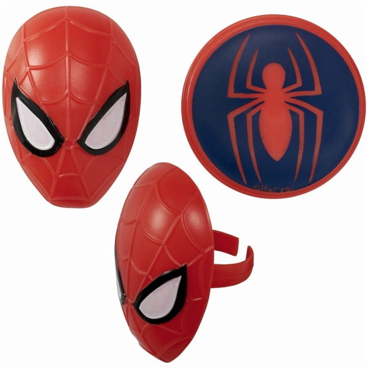 Spider-Man Cupcake Rings Toppers 12 Pack