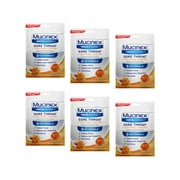Mucinex InstaSoothe Sore Throat & Soothing Comfort Honey & Echinacea Flavor, 40 Medicated Drops - Pack of 6