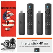 Amz_Fire_TV 4K_Max Bundle Streaming 2-Pack with Earbuds and Cleaning Cloth, 2023 Release, Wi-Fi 6E, Alexa Remote