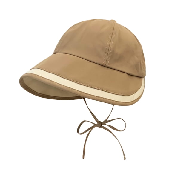 56-58cm hat circumference, fisherman hat female summer outdoor anti-ultraviolet sun hat, big-brimmed sun hat - Khaki