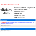 thumbnail image 2 of Front Lower Ball Joint - Compatible with 1965 - 1967 Ford Galaxie - Quick Steer, 2 of 2