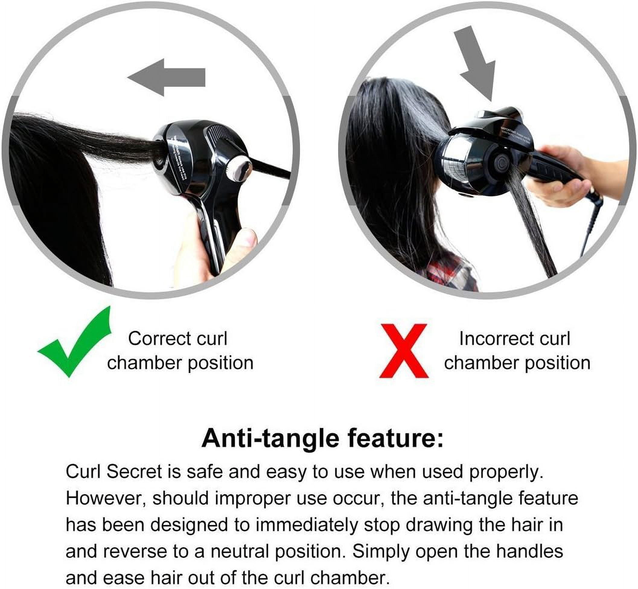 Professional Automatic Hair Curler, Salon-Grade Auto-Rotating Curling Iron with Ceramic Roller, LCD Display, and Adjustable Temperature & Timer Settings for All Hair Types, Black
