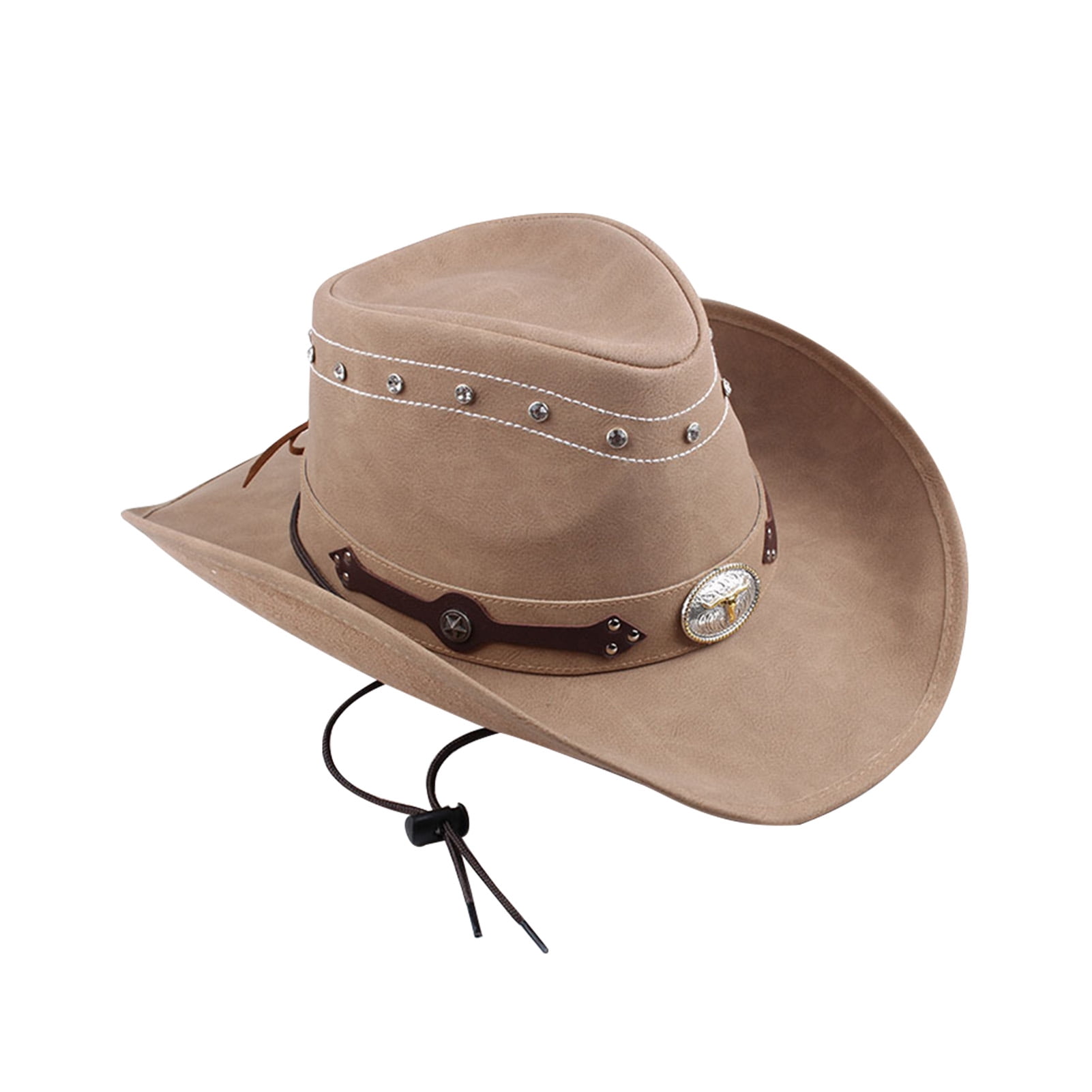 Men Cowboy Hat Wide Brim Soft Party Dad 