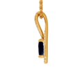 thumbnail image 2 of GemsNY September Birthstone - Pear Blue Sapphire Twist Pendant with Diamonds (Grade - A | 1.08ct), 2 of 5