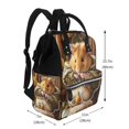 thumbnail image 2 of Kdxio Baby Diaper Backpack,Multi-Function Travel Backpack Nappy Bags,Nursing Bag, Fashion Mummy,Roomy Waterproof for Baby Care(Modern Floral Guinea Pig), 2 of 5