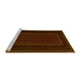 thumbnail image 2 of Ahgly Company Machine Washable Indoor Square Abstract Yellow Contemporary Area Rugs, 4' Square, 2 of 4
