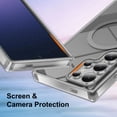 thumbnail image 4 of Dteck Built-in Screen Protector Case for Samsung Galaxy S25 Ultra,Compatible with Mag-Safe Slim TPU+PC Full-Body Stylish Shockproof Protective Transparent Cover,Grey, 4 of 6