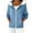Light Blue, variant on ZUKMRJPC Women's Zip Up Hoodie Long Sleeve Fleece Lined Faux Fur Collared Fall Winter Lightweight Hooded Sweatshirt with Pockets