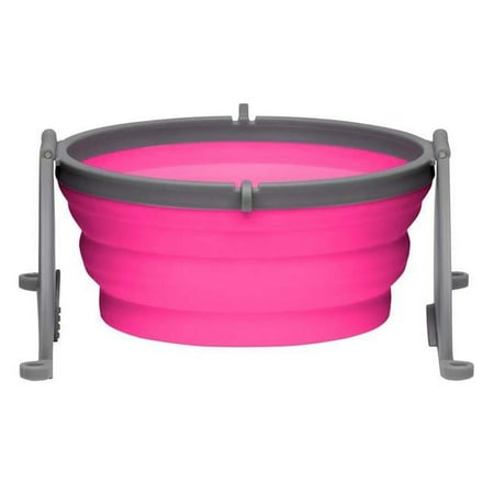 UPC: 0842982079830 | Loving Pets 842982079830 Bella Roma Travel Dog Bowl Pink – Medium