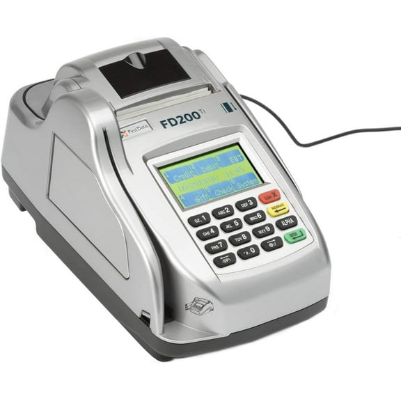 Restored First Data FD200Ti Terminal and Check Reader POS Payment Terminal with Check Processing (P/N: 001688064) (Refurbished)