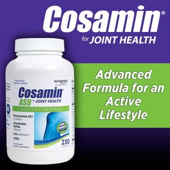 Cosamin ASU Joint Health Active Lifestyle Glucosamine HCl Chondroitin Sulfate AKBA 230 capsules (1 bottle (230 (Best Glucosamine Sulfate Supplement)