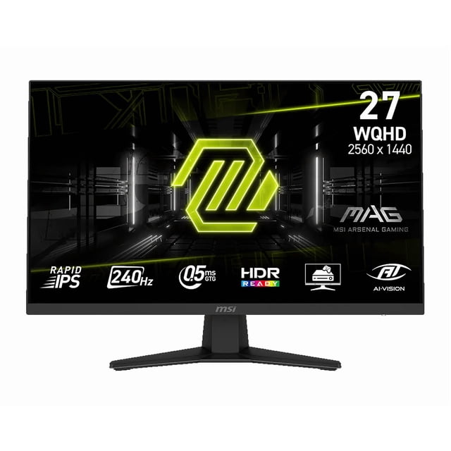 MONITOR GAMER 27 MSI MAG 274QF X24 0.5MS 240HZ WQHD IPS ANTI-GLARE FREESYNC