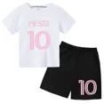 thumbnail image 3 of Conjuntos de 2 camisetas y pantalones con estampado de Super Soccer Star No. 10 para niños de 3 a 14 años, ropa de calle para niños y niñas, 3 of 5