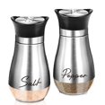 thumbnail image 4 of Salt and Pepper Stainless Steel Seasoning Shaker Glass Kitchen Gadgets Bottom Spice Dispenser Pepper Shaker BBQ Set Kitchen Tool (Pepper), 4 of 7