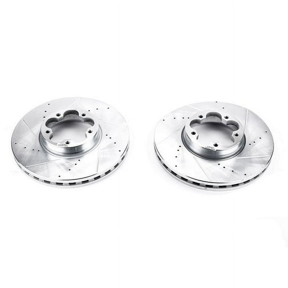 Power Stop AR85177XPR Evolution Drilled & Slotted Rotors -Front