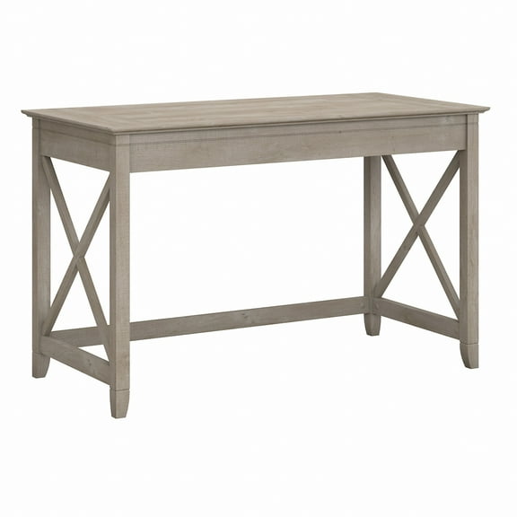 Bush Furniture Key West 48" Writing Desk, Washed Gray
