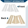 thumbnail image 3 of Pegatinas antirayaduras para pilares de puertas y molduras de ventanas, cubiertas exteriores para Acura MDX 2007-2013, tono plateado, 3 of 8