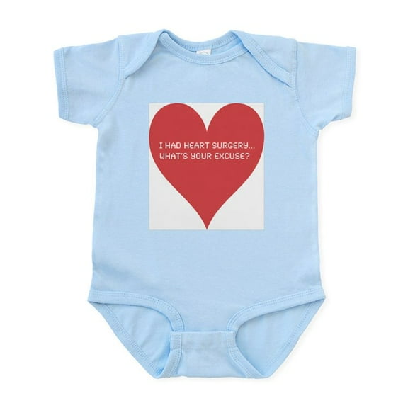 CafePress - I Had Heart Surgery, What's Y Infant Bodysuit - Baby Light Bodysuit, Size Newborn - 24 Months