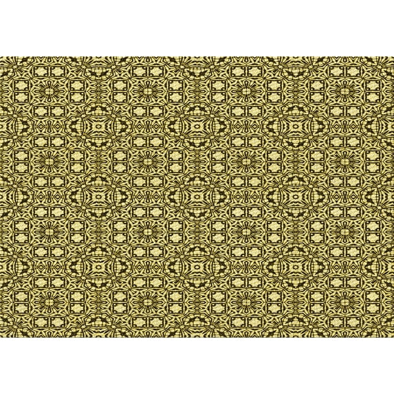 Ahgly Company Indoor Rectangle Patterned Bakers Brown Area Rugs, 4' x 6'