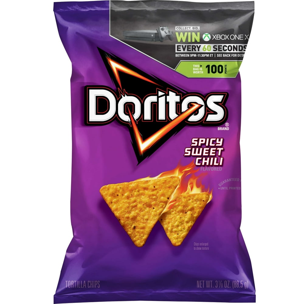 Doritos Spicy Sweet Chili Tortilla Chips 3.125 oz. Bag