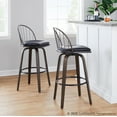 thumbnail image 3 of LumiSource Riley 30" Fixed-Height Barstool - Set of 2, 3 of 4