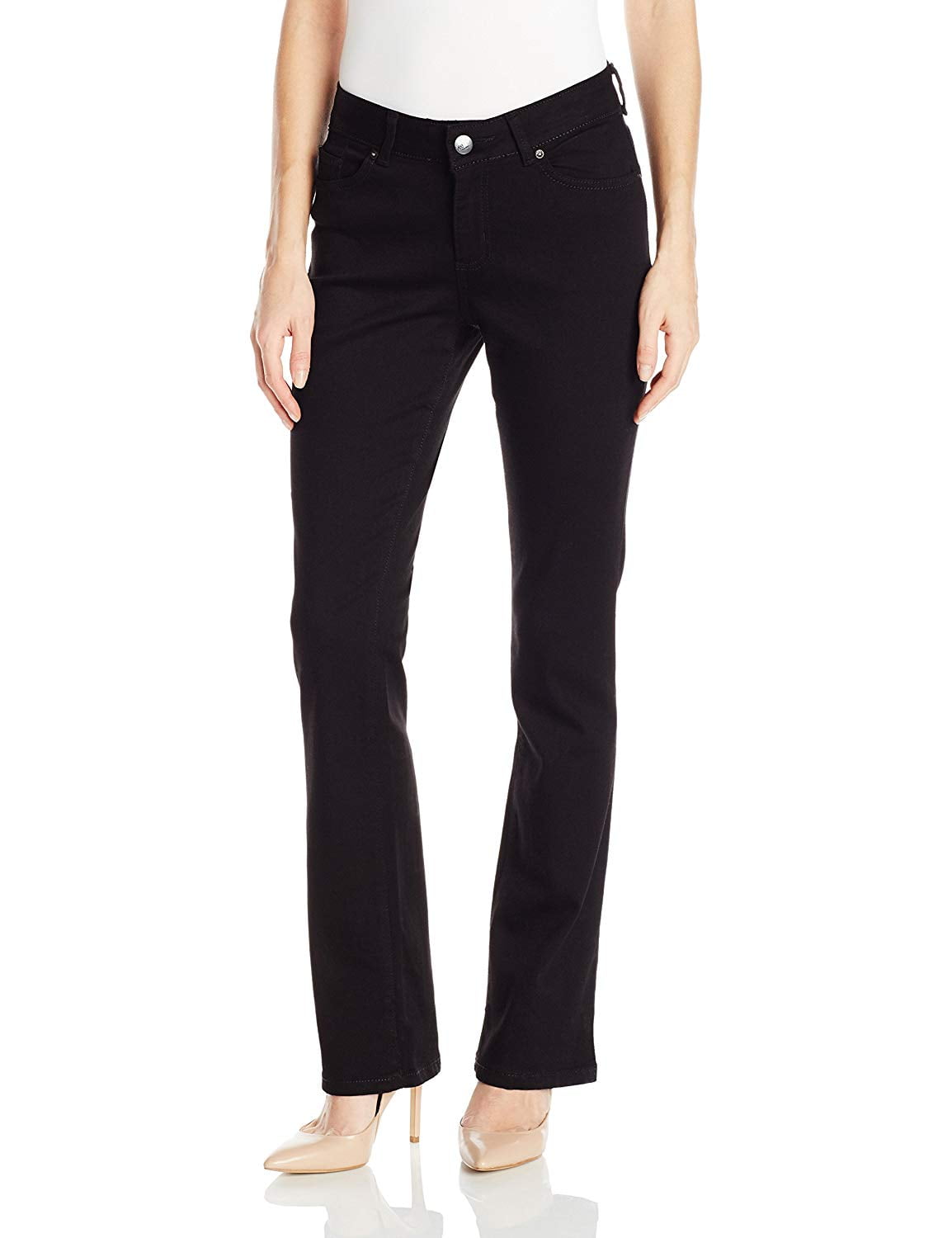 Lee Womens Dress Pants M Curvy Slim Fit Bootcut Stretch 12 Walmart